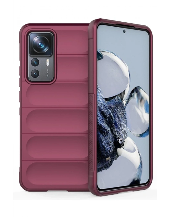 Newface Xiaomi Mi 12T Pro Kılıf Optimum Silikon - Bordo