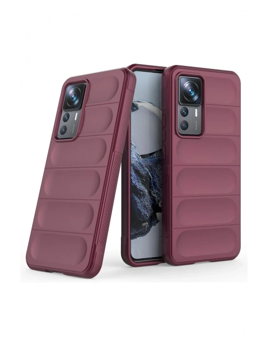 Newface Xiaomi Mi 12T Pro Kılıf Optimum Silikon - Bordo