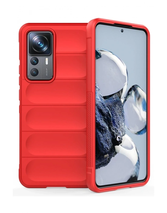 Newface Xiaomi Mi 12T Pro Kılıf Optimum Silikon - Kırmızı