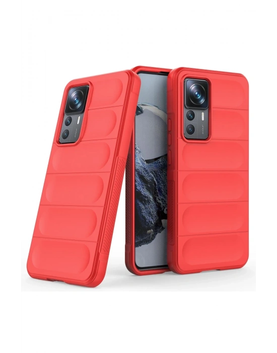 Newface Xiaomi Mi 12T Pro Kılıf Optimum Silikon - Kırmızı