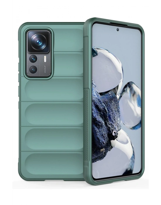 Newface Xiaomi Mi 12T Pro Kılıf Optimum Silikon - Koyu Yeşil