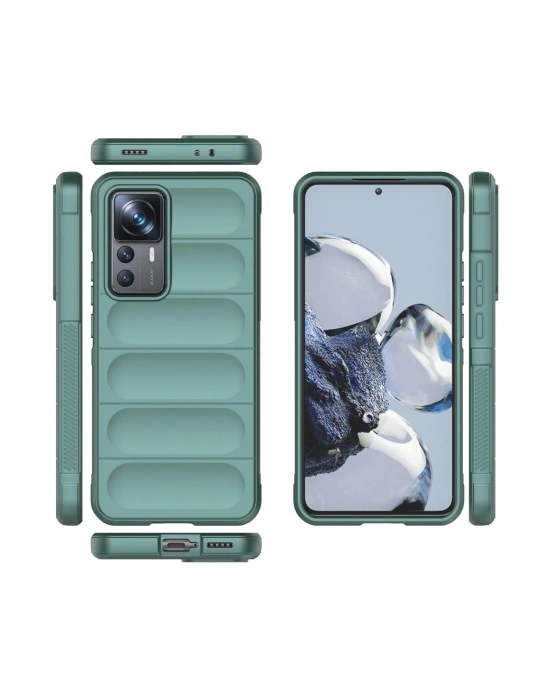 Newface Xiaomi Mi 12T Pro Kılıf Optimum Silikon - Koyu Yeşil