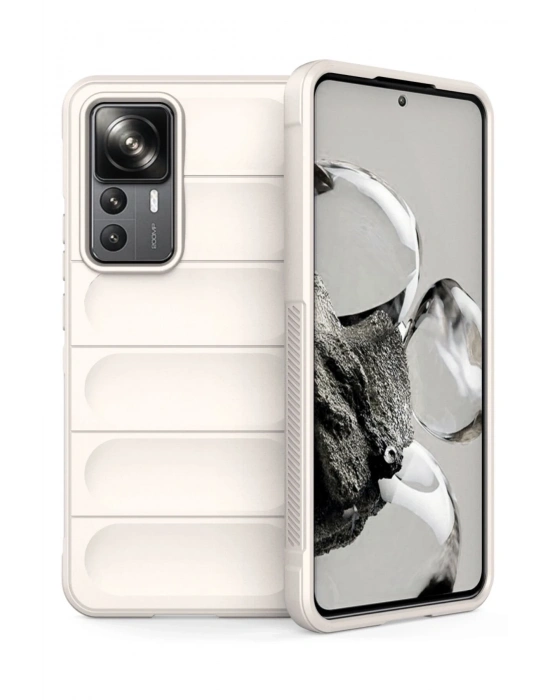 Newface Xiaomi Mi 12T Pro Kılıf Optimum Silikon - Krem