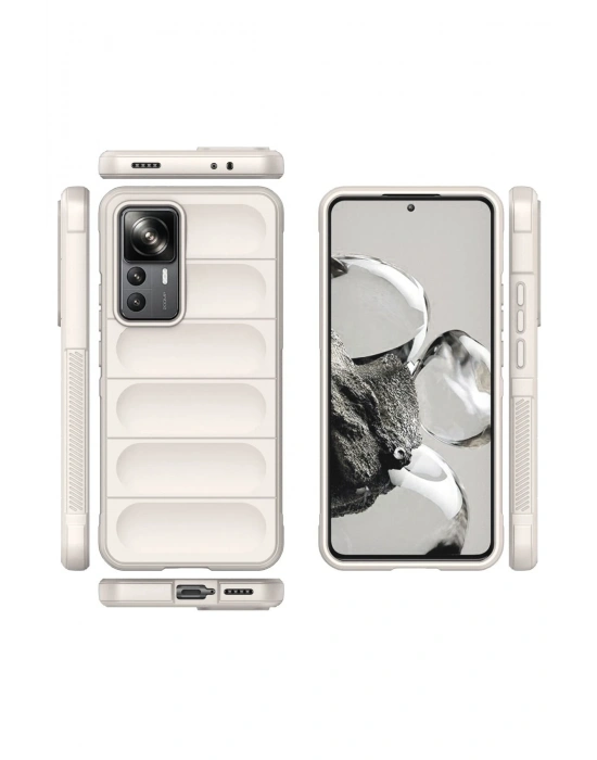 Newface Xiaomi Mi 12T Pro Kılıf Optimum Silikon - Krem