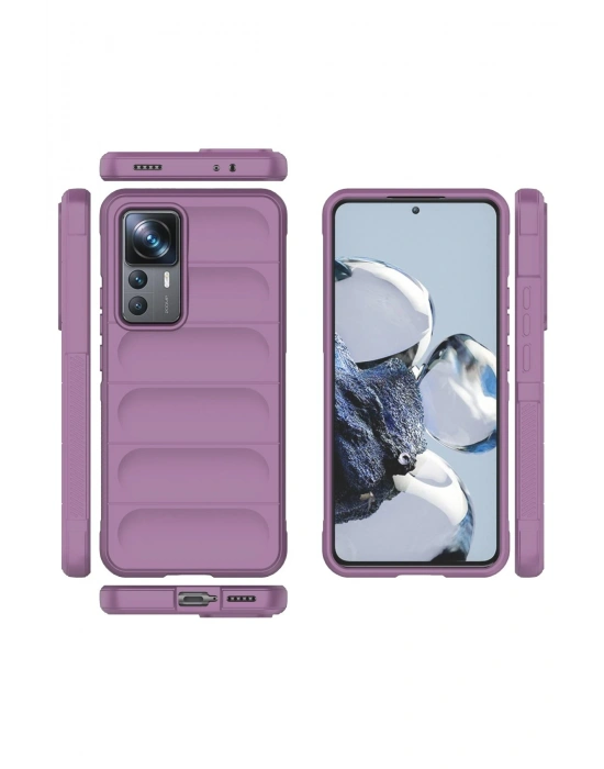 Newface Xiaomi Mi 12T Pro Kılıf Optimum Silikon - Mor