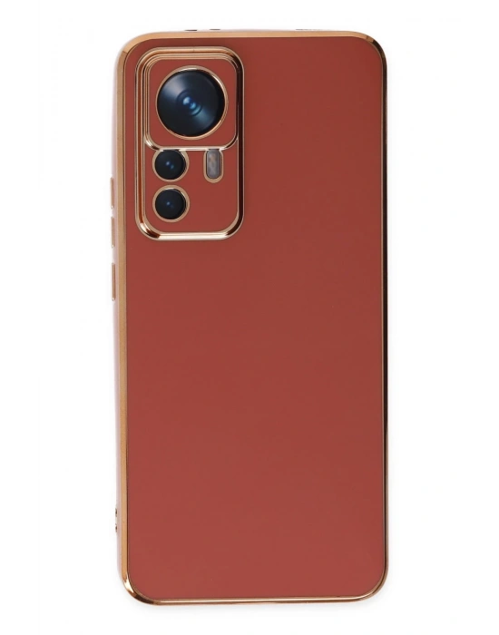 Newface Xiaomi Mi 12T Pro Kılıf Volet Silikon - Kırmızı