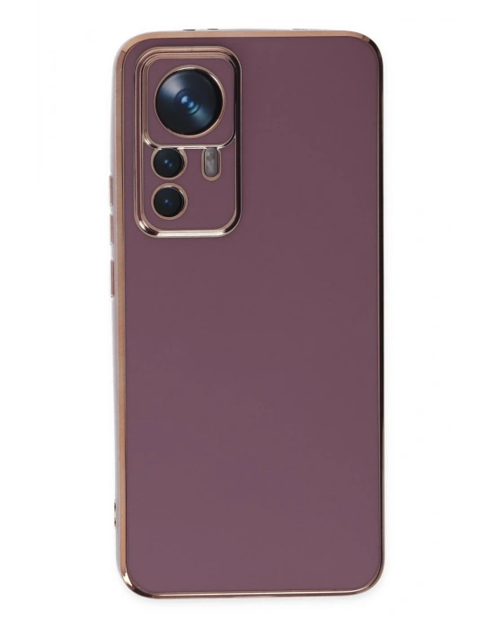 Newface Xiaomi Mi 12T Pro Kılıf Volet Silikon - Mor