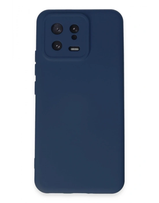 Newface Xiaomi Mi 13 Kılıf Nano içi Kadife Silikon - Lacivert