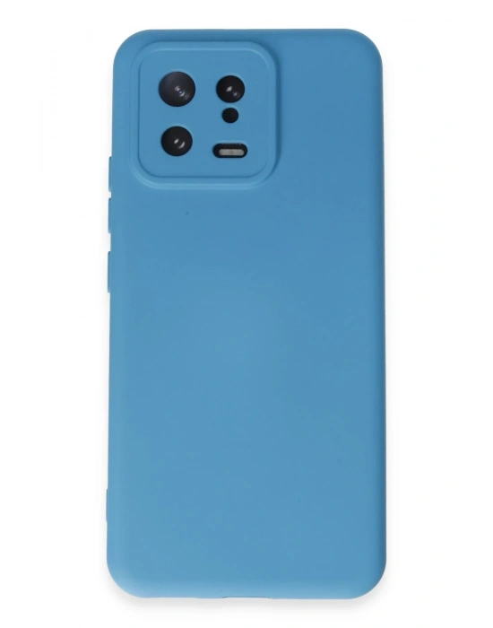 Newface Xiaomi Mi 13 Kılıf Nano içi Kadife Silikon - Mavi