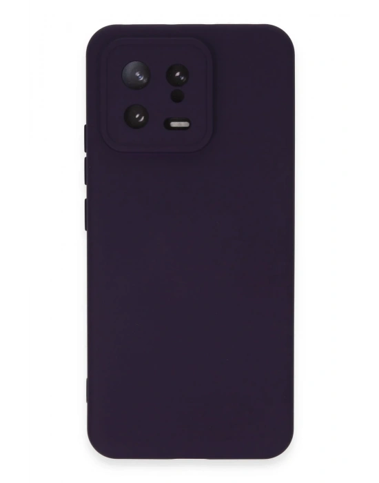 Newface Xiaomi Mi 13 Kılıf Nano içi Kadife Silikon - Mor