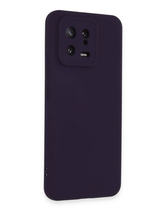 Newface Xiaomi Mi 13 Kılıf Nano içi Kadife Silikon - Mor