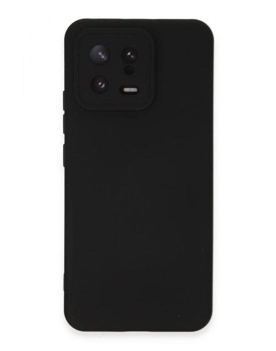 Newface Xiaomi Mi 13 Kılıf Nano içi Kadife Silikon - Siyah