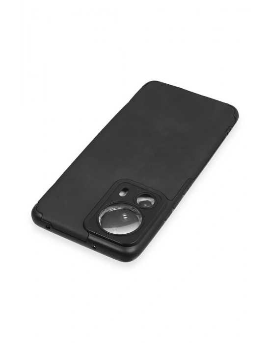 Newface Xiaomi Mi 13 Lite Kılıf Loop Deri Silikon - Siyah