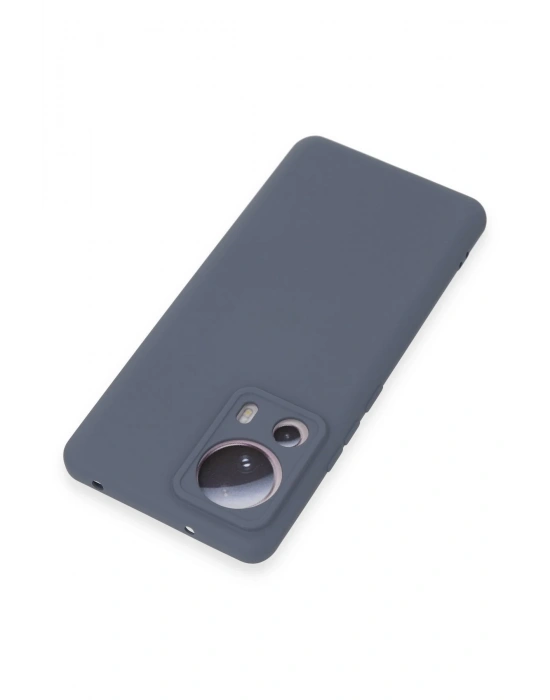 Newface Xiaomi Mi 13 Lite Kılıf Nano içi Kadife Silikon - Gri