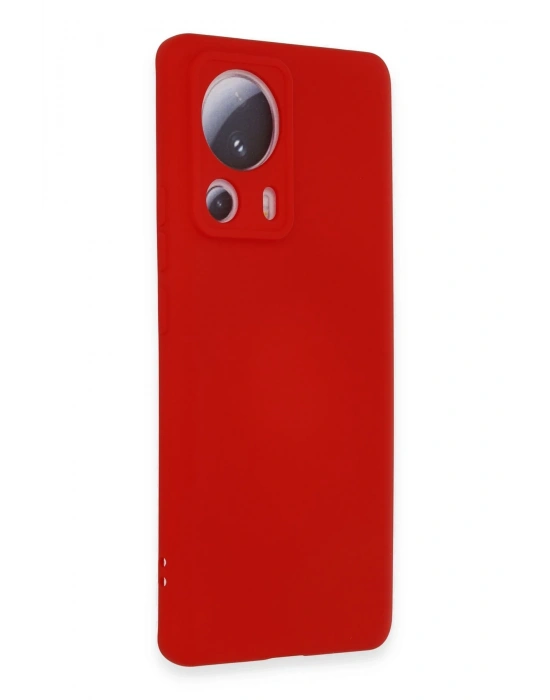 Newface Xiaomi Mi 13 Lite Kılıf Nano içi Kadife Silikon - Kırmızı