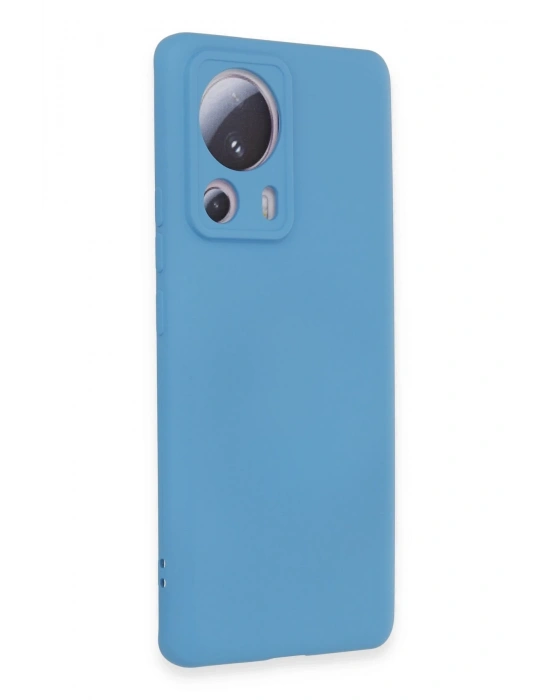 Newface Xiaomi Mi 13 Lite Kılıf Nano içi Kadife Silikon - Mavi