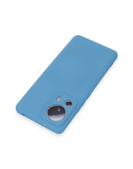 Newface Xiaomi Mi 13 Lite Kılıf Nano içi Kadife Silikon - Mavi