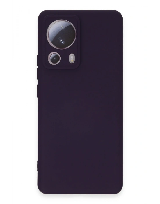 Newface Xiaomi Mi 13 Lite Kılıf Nano içi Kadife Silikon - Mor