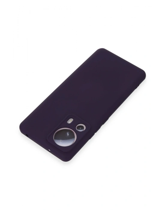 Newface Xiaomi Mi 13 Lite Kılıf Nano içi Kadife Silikon - Mor