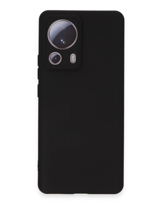 Newface Xiaomi Mi 13 Lite Kılıf Nano içi Kadife Silikon - Siyah