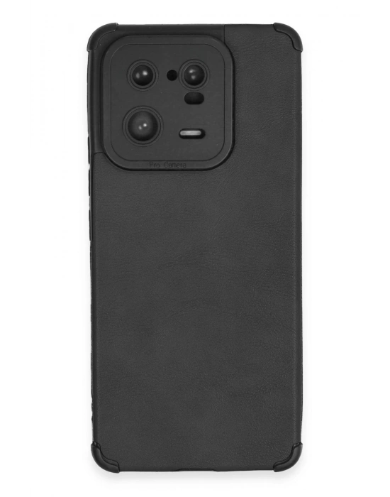 Newface Xiaomi Mi 13 Pro Kılıf Loop Deri Silikon - Siyah