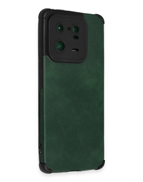 Newface Xiaomi Mi 13 Pro Kılıf Loop Deri Silikon - Yeşil