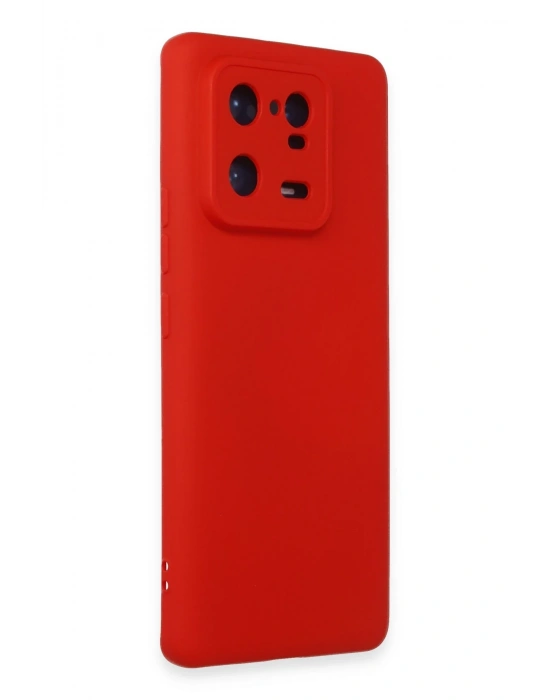Newface Xiaomi Mi 13 Pro Kılıf Nano içi Kadife Silikon - Kırmızı