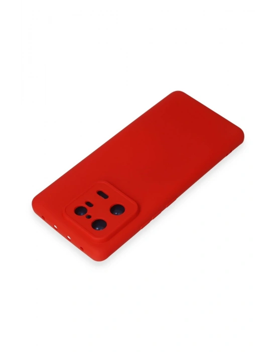 Newface Xiaomi Mi 13 Pro Kılıf Nano içi Kadife Silikon - Kırmızı