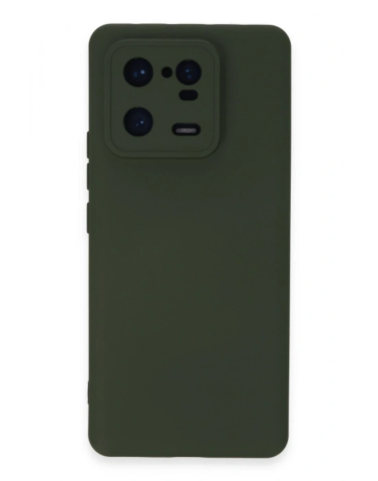 Newface Xiaomi Mi 13 Pro Kılıf Nano içi Kadife Silikon - Koyu Yeşil