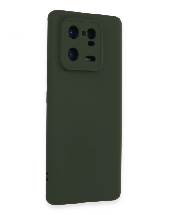 Newface Xiaomi Mi 13 Pro Kılıf Nano içi Kadife Silikon - Koyu Yeşil