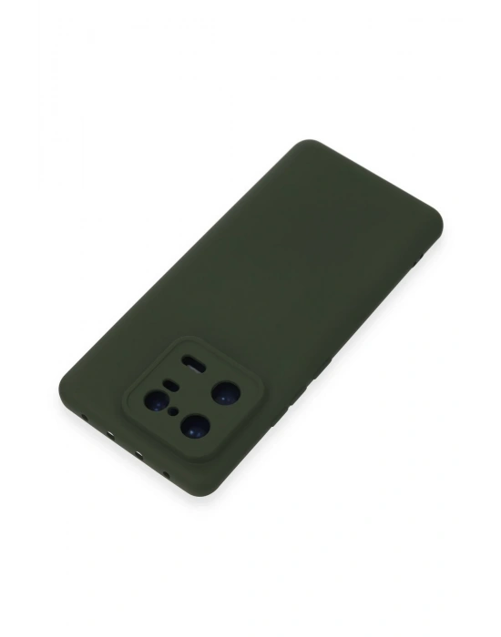 Newface Xiaomi Mi 13 Pro Kılıf Nano içi Kadife Silikon - Koyu Yeşil