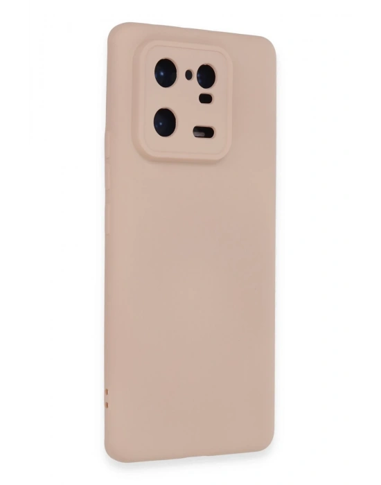 Newface Xiaomi Mi 13 Pro Kılıf Nano içi Kadife Silikon - Pudra