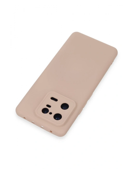 Newface Xiaomi Mi 13 Pro Kılıf Nano içi Kadife Silikon - Pudra