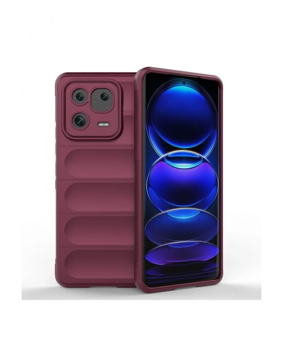 Newface Xiaomi Mi 13 Pro Kılıf Optimum Silikon - Bordo