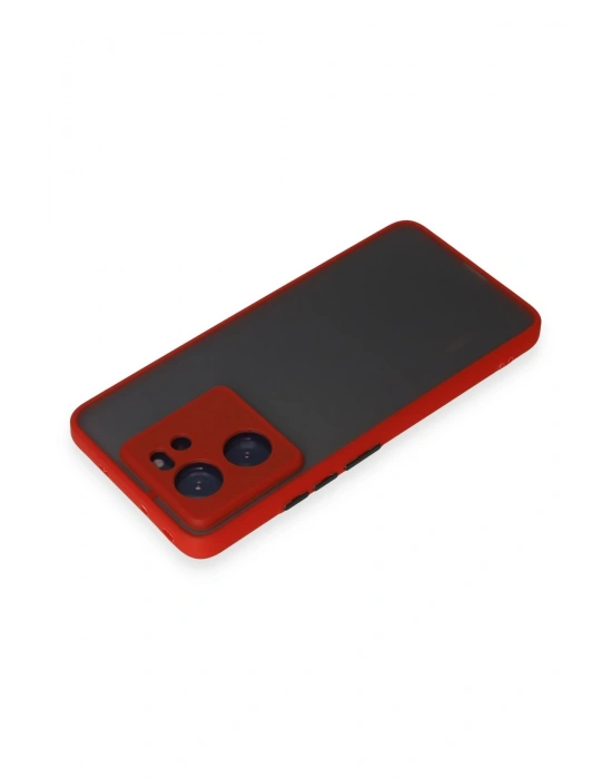 Newface Xiaomi Mi 13T Pro Kılıf Montreal Silikon Kapak - Kırmızı