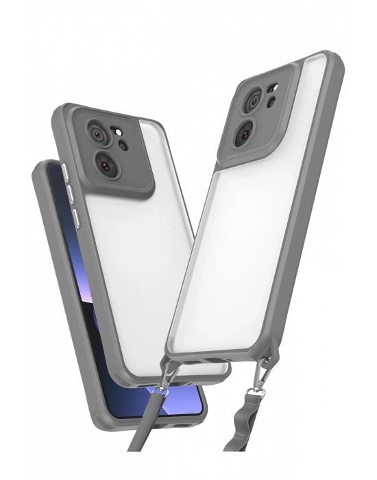 Newface Xiaomi Mi 13T Pro Kılıf Penta Silikon Kılıf - Titan Gri