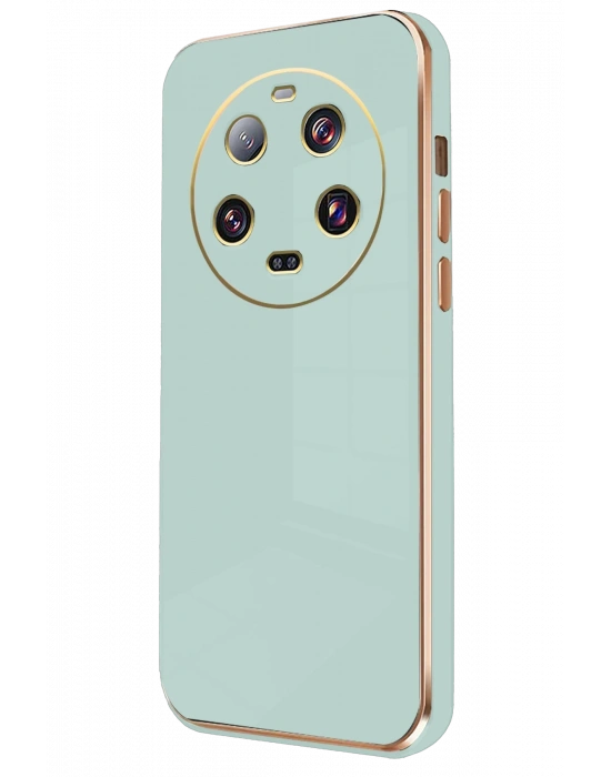 Newface Xiaomi Mi 14 Ultra Kılıf Volet Silikon - Açık Yeşil