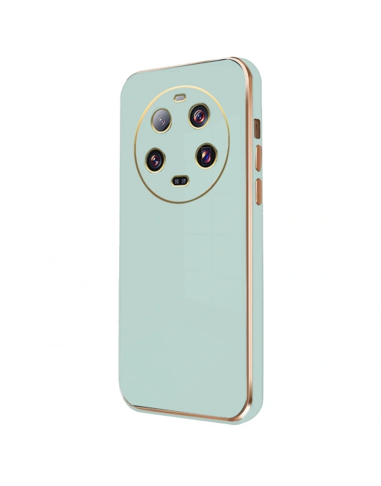 Newface Xiaomi Mi 14 Ultra Kılıf Volet Silikon - Açık Yeşil