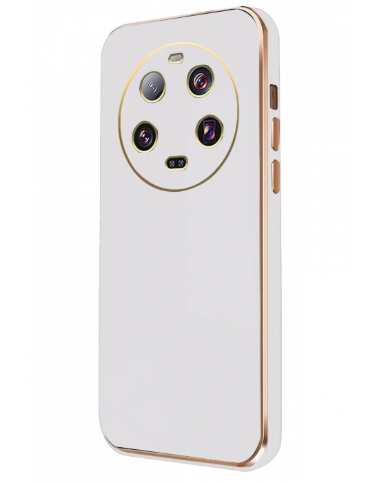 Newface Xiaomi Mi 14 Ultra Kılıf Volet Silikon - Beyaz