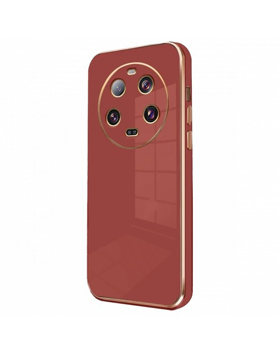 Newface Xiaomi Mi 14 Ultra Kılıf Volet Silikon - Kırmızı