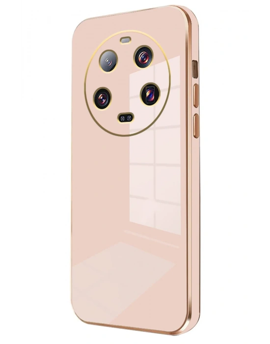 Newface Xiaomi Mi 14 Ultra Kılıf Volet Silikon - Pembe