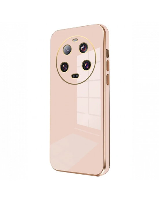 Newface Xiaomi Mi 14 Ultra Kılıf Volet Silikon - Pembe