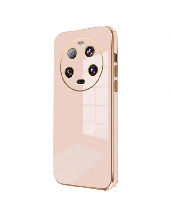 Newface Xiaomi Mi 14 Ultra Kılıf Volet Silikon - Pembe