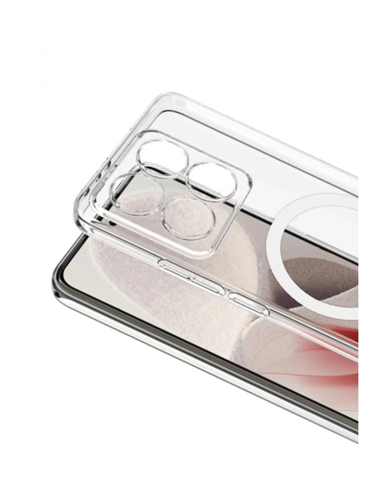 Newface Xiaomi Mi 14T Combo Sert Şeffaf Magsafe Kapak - Şeffaf