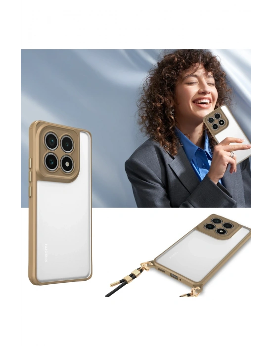 Newface Xiaomi Mi 14T Kılıf Penta Silikon Kılıf - Çöl Titanyum