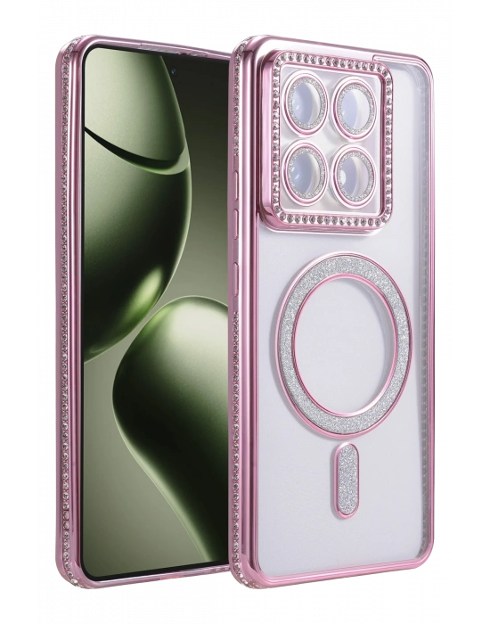 Newface Xiaomi Mi 14T Pro Joke Simli Magneticsafe Kılıf - Pembe