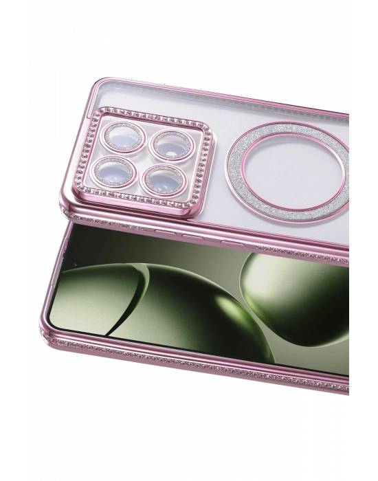 Newface Xiaomi Mi 14T Pro Joke Simli Magneticsafe Kılıf - Pembe