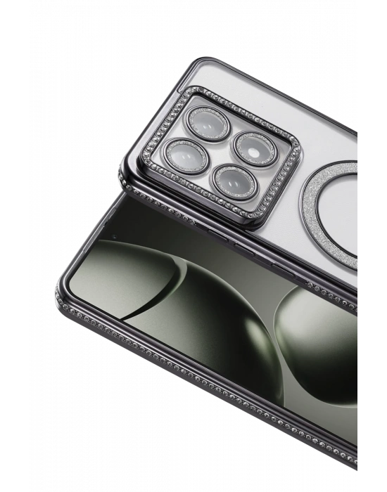 Newface Xiaomi Mi 14T Pro Joke Simli Magneticsafe Kılıf - Siyah