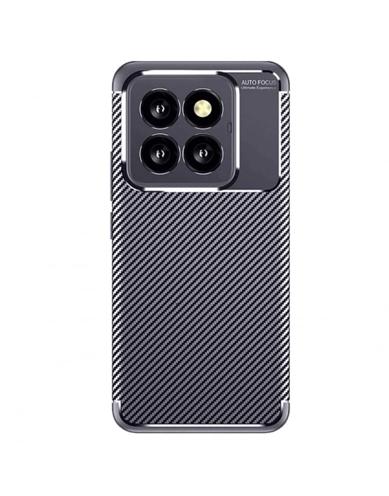 Newface Xiaomi Mi 14T Pro Kılıf Auto Focus Karbon Kapak - Lacivert