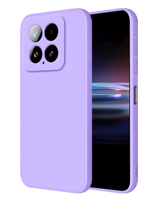 Newface Xiaomi Mi 14T Pro Kılıf Nano içi Kadife Silikon - Lila